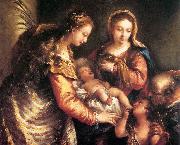 GUARDI, Gianantonio Holy Family with St John the Baptist and St Catherine gu USA oil painting reproduction